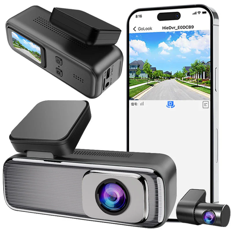 SIMOX Front & Rear Dashcam (4K+1080p) With Phone Preview & WiFi
